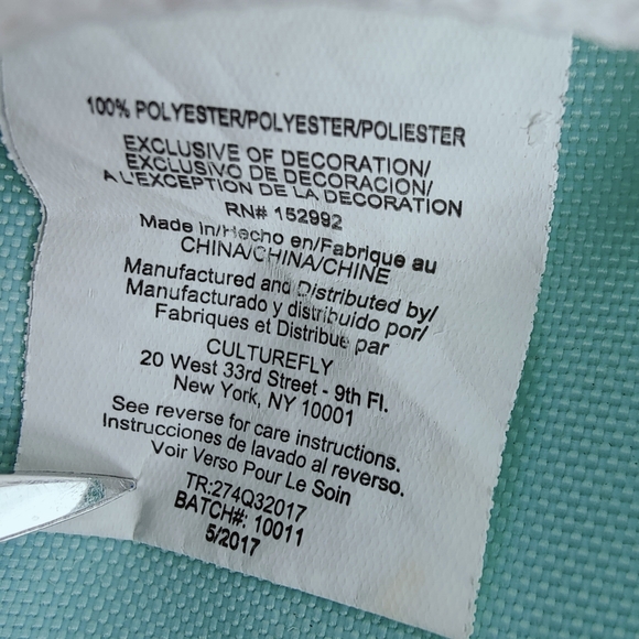 Pusheen Box Summer 2017 Aqua White Foldable Lightweight Backpack, OS - Picture 7 of 11